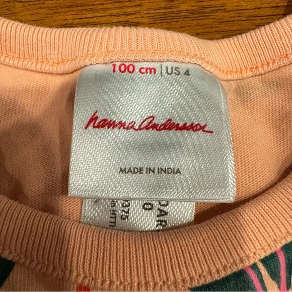 Hanna Andersson Easter Print Play Dress with Pockets Clover’S Carrots Size 4 - Picture 4 of 6